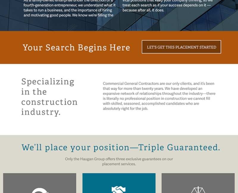 Darren Wiseman, website design, Haugan Group