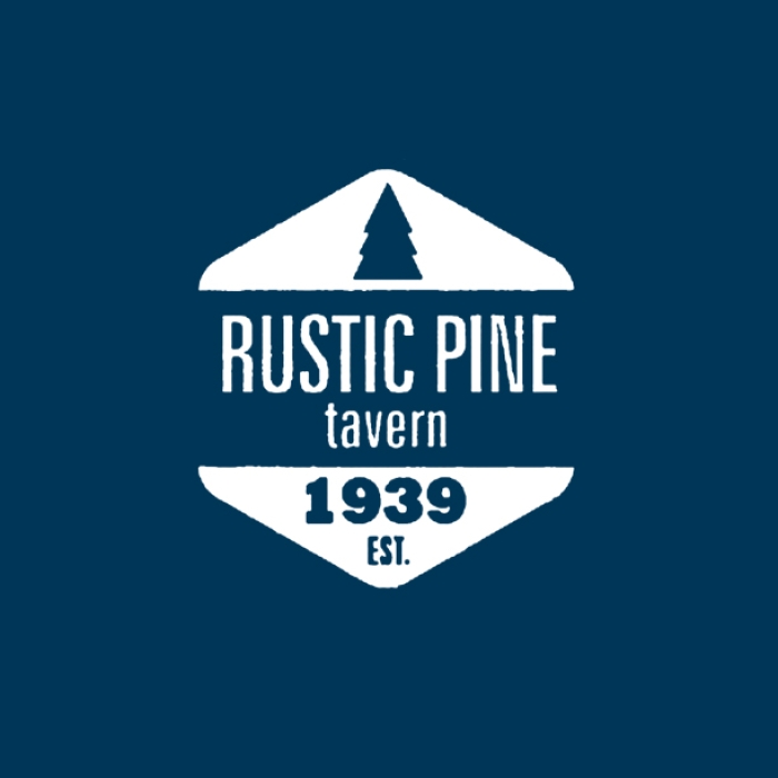 logo, rustic pine, bar